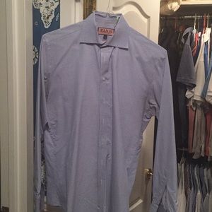thomas pink blue check button down